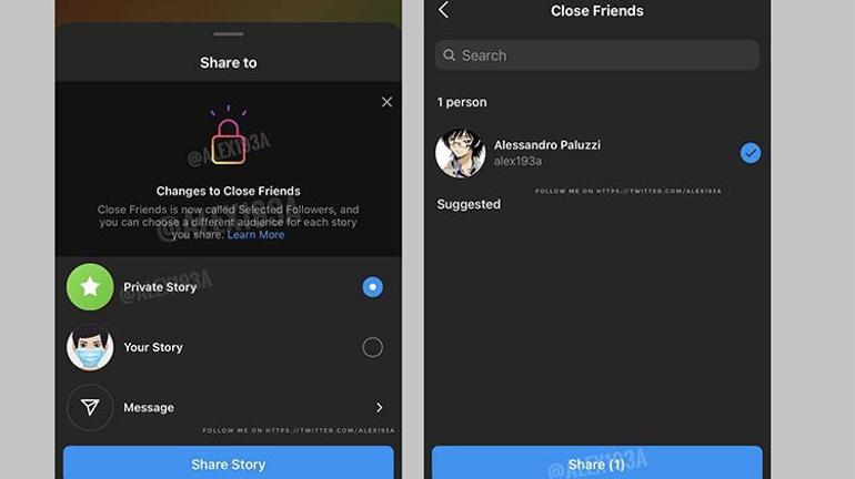 Instagramdaki yakın arkadaşlar özelliği değişiyor