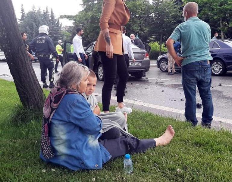 Son dakika: Davutoğlunun konvoyunda kaza; genel başkan yardımcısı ve 1 çocuk yaralı
