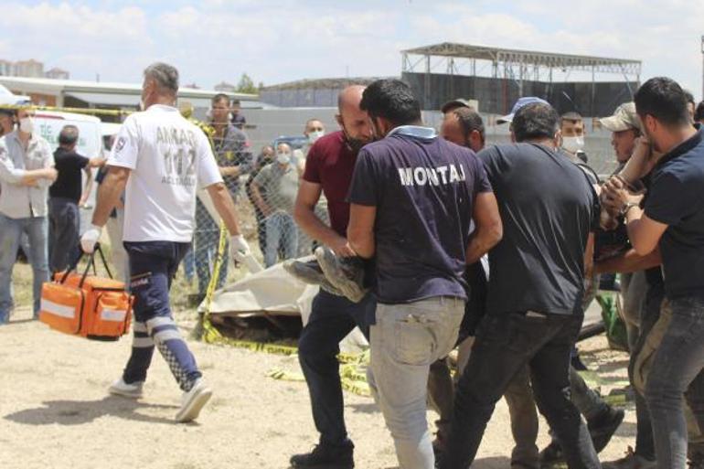 Ankarada inşaatta göçük Özgür öldü, babası yaralı