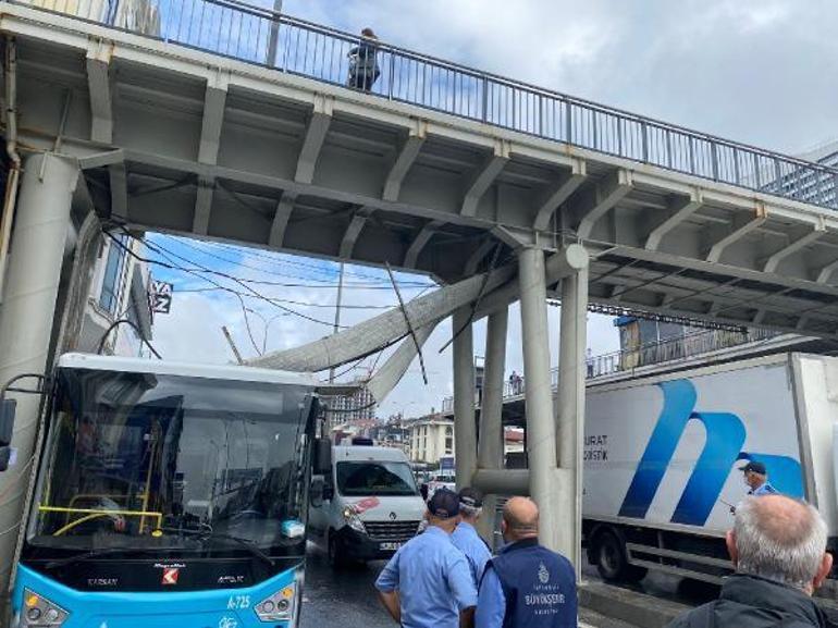 Son dakika... Avcılarda aracın üzerine demirler düştü, yan yol kapandı