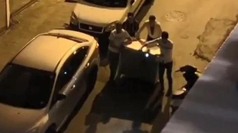 Bu kadarına da pes artık Elektrikli scooterla buzdolabı taşıdılar