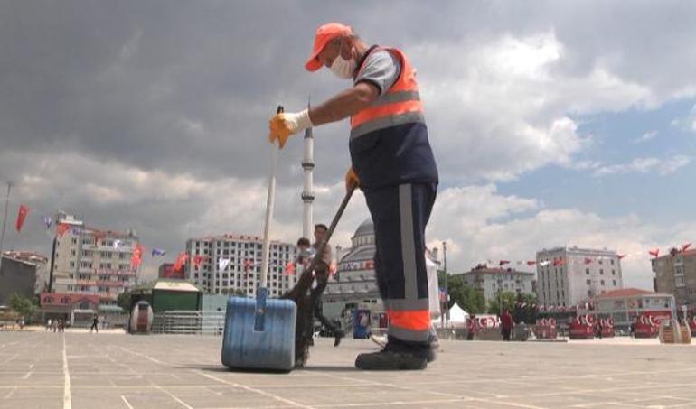 Temizlik görevlisi babaya çocuklarından ağlatan sürpriz