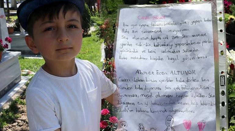 6 yaşındaki şehit oğlundan babasına duygulandıran mektup