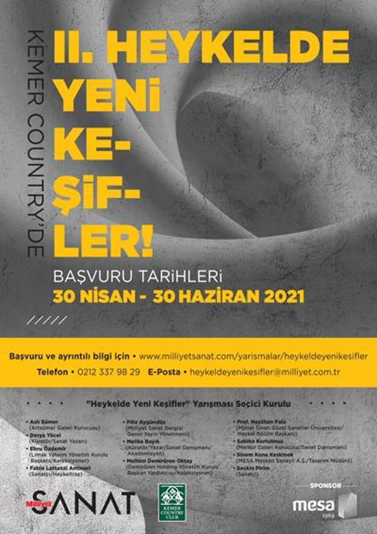 II. Heykelde Yeni Keşifler yarışmasına başvurular devam ediyor...