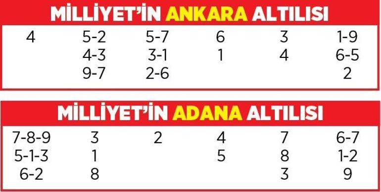 Altılı ganyanda bugün (22 Haziran)