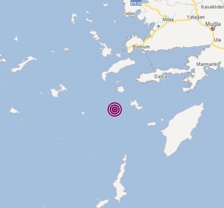 Son dakika Muğla açıklarında korkutan deprem: Büyüklüğü...
