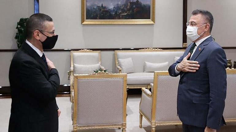 Cumhurbaşkanı Yardımcısı Oktay, Sayıştay Başkanı Başı kabul etti