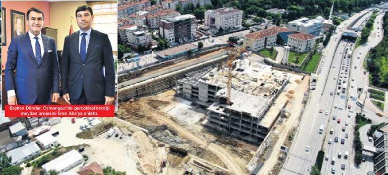 Bursanın yeni merkezi ‘Osmangazi Meydanı’