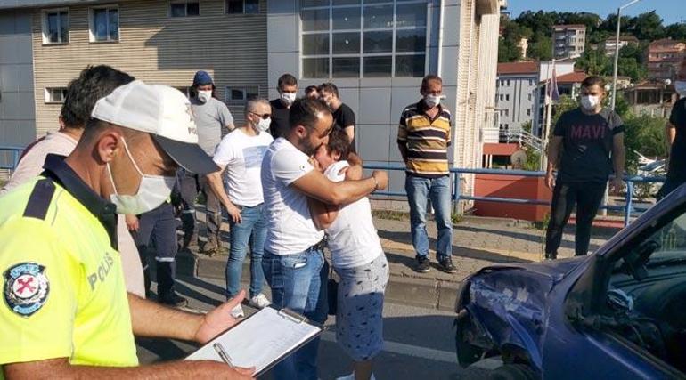 Yakınları sakinleştirdi Eşini öyle görünce gözyaşlarını tutamadı