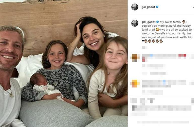Oyuncu Gal Gadot üçüncü kez anne oldu