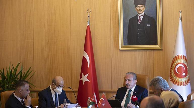 TBMM Başkanı Mustafa Şentop, Ürdün Temsilciler Meclisi Filistin Komitesi heyetini kabul etti: