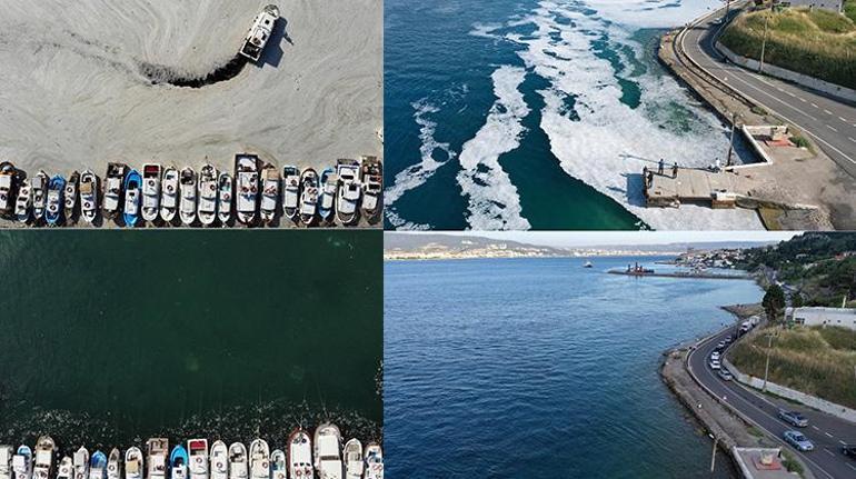 Son dakika... Marmara Denizinin güney kıyılarında müsilaj azaldı