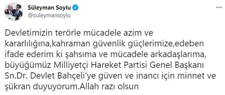 Son dakika... MHP lideri Bahçeliden Bakan Soyluya destek: İtibar suikastını kabul etmiyoruz