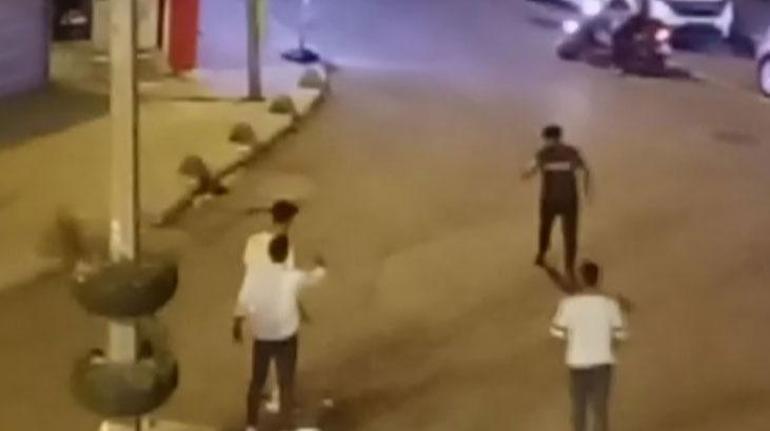 Dehşet anları Döner bıçaklı kavga saniye saniye kaydedildi