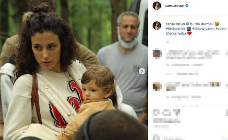 Cansu Tosun-Erkan Kolçak Köstendilin oğulları Marsel bir yaşında