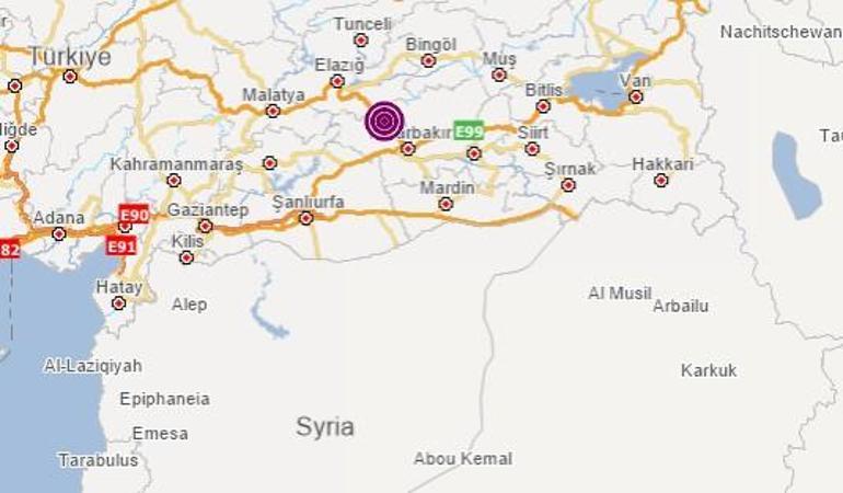 Son dakika Diyarbakırda korkutan deprem