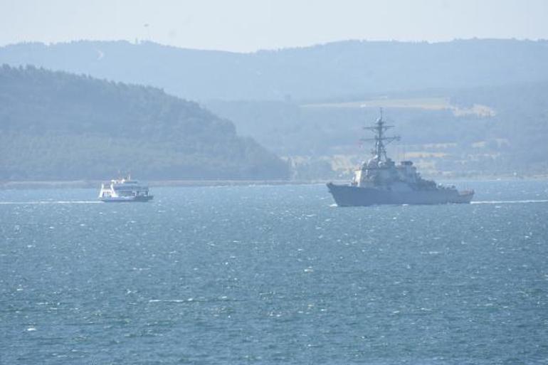 ABD savaş gemisi, Çanakkale Boğazından geçti