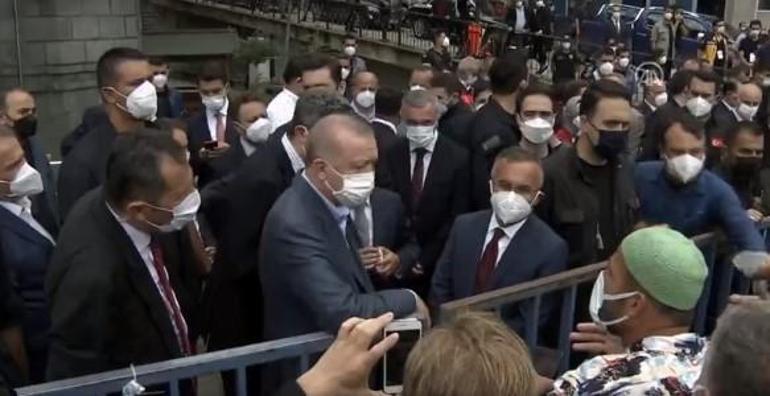 Son dakika: Cumhurbaşkanı Erdoğan, Rizenin Güneysu ilçesinde