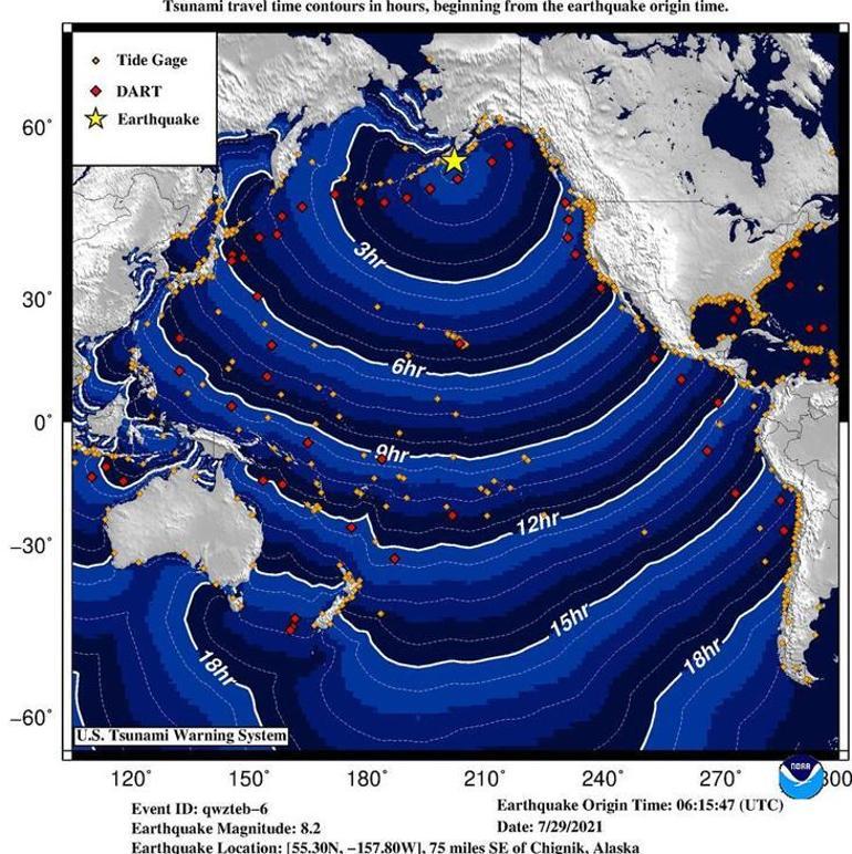 Son dakika... ABDde 8.2 büyüklüğünde deprem