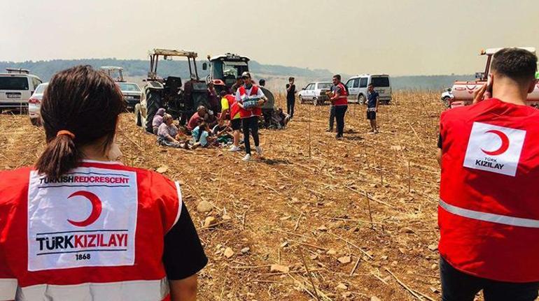 Kızılay’dan orman yangınlarından etkilenenlere destek