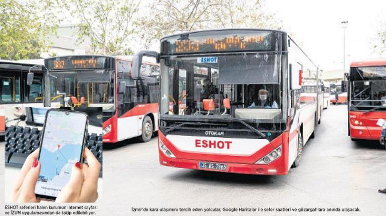 İzmir’de otobüs saatleri artık Google Haritalar’da