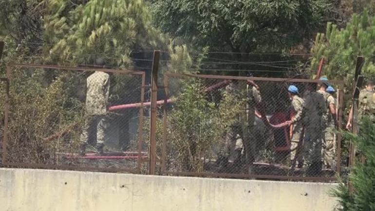 Son dakika... İstanbulda askeri kışladaki ağaçlık alanda yangın