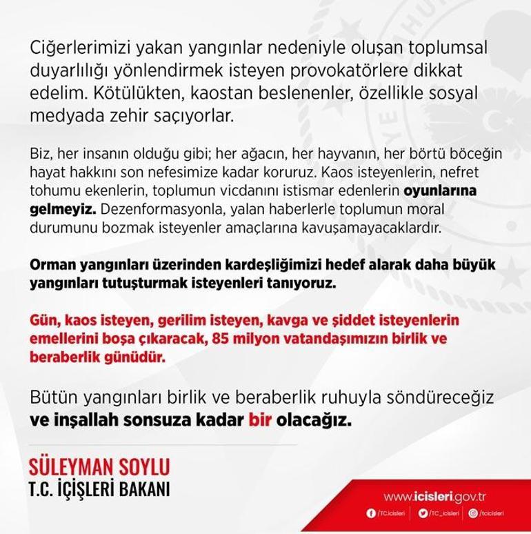 Son dakika: Bakan Soylu dikkat edelim deyip uyardı: Sosyal medyada zehir saçıyorlar