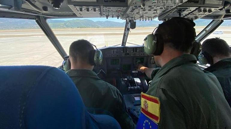 Son Dakika Haberi: İspanyanın gönderdiği 2 yangın söndürme uçağı Dalamana ulaştı