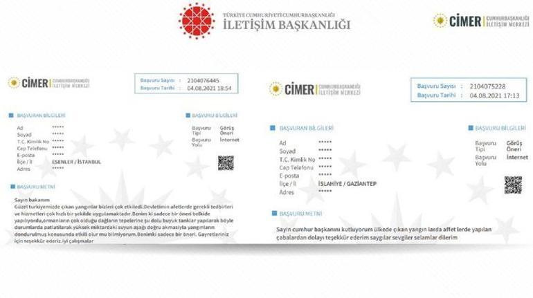 Son dakika... Vatandaşlardan CİMERe mesaj yağdı Yangınla mücadele destek