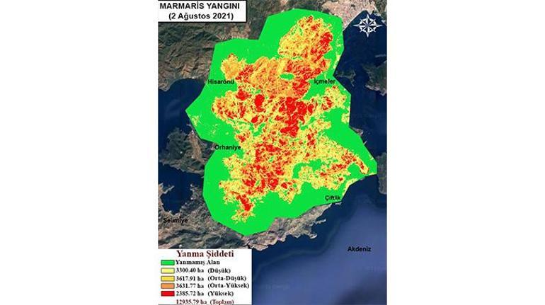 Gebze Teknik Üniversitesi, orman yangınlarının etkili olduğu alanları haritalandırdı