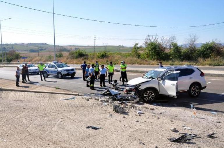 Tekirdağda feci kaza: Sürücü yaralı, eşi ve 2 kızı öldü