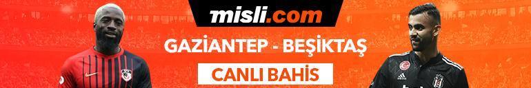Gaziantep FK-Beşiktaş maçı canlı bahis seçeneğiyle Misli.comda
