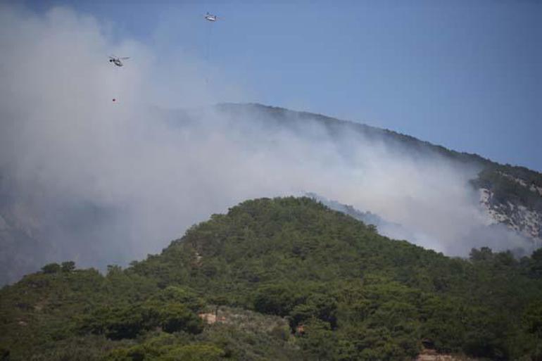 Son dakika Kazdağlarında orman yangını Ekipler bölgede