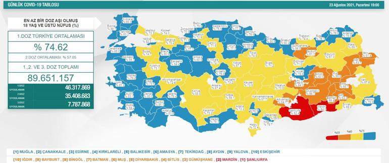 Son dakika... Ülke genelinde uygulanan aşı miktarı 90 milyon dozu geçti