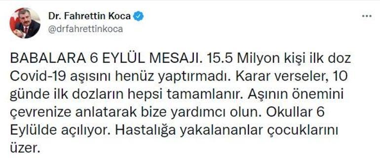 Son dakika... Bakan Kocadan yüz yüze eğitim öncesi anne ve babalara çağrı