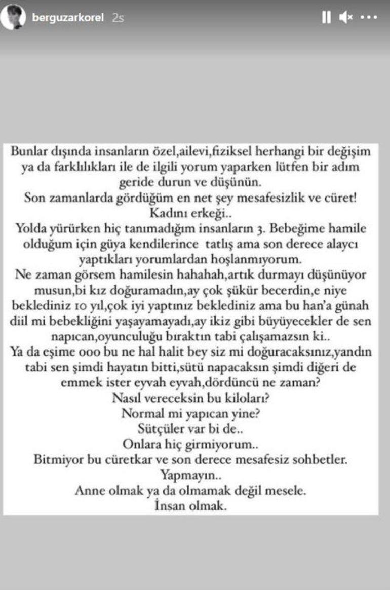 Bergüzar Korel isyan etti: Bitmiyor bu son derece mesafesiz sohbetler