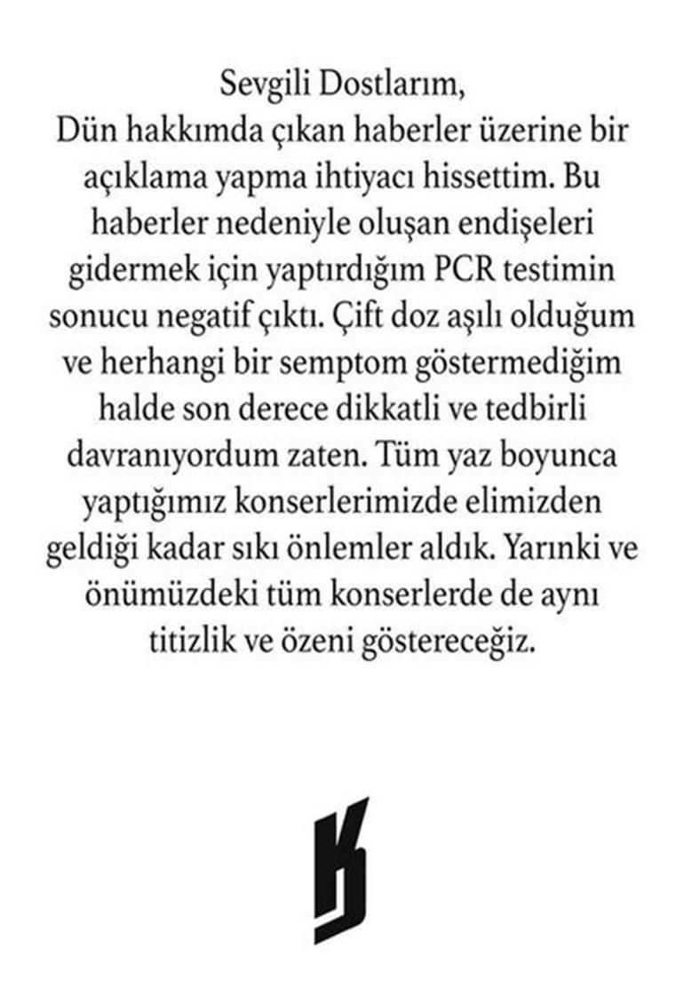 Kenan Doğuludan koronavirüs açıklaması: Testim negatif çıktı