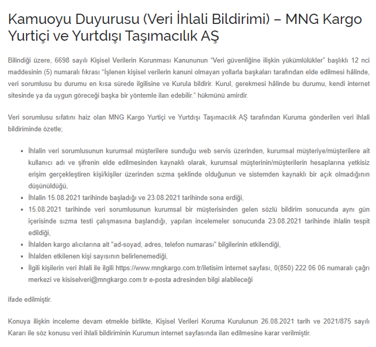 MNG Kargoya siber saldırı: Müşteri bilgileri çalındı