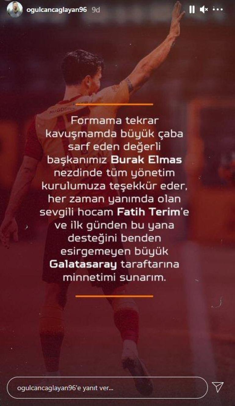 Son dakika haberi: Galatasarayda Oğulcan Çağlayanın lisansı çıktı