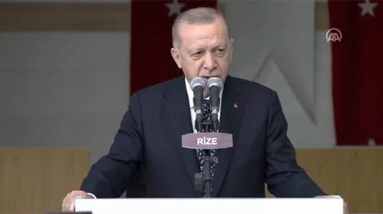Son dakika Erdoğandan Rizede net mesaj: Asla müsaade etmeyeceğiz