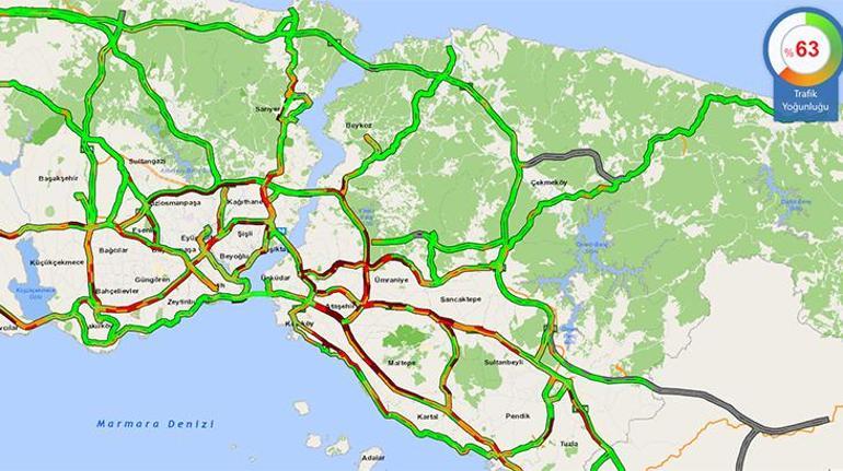 Son dakika: İstanbulda okullar açıldı Trafikte yoğunluk...