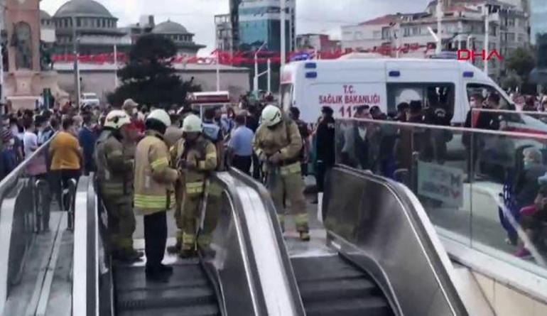 Son dakika Taksim metrosunda intihar girişimi