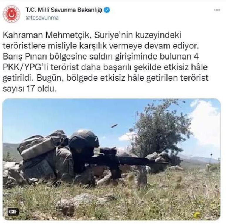 Son dakika... MSB ve İçişleri Bakanlığı açıkladı PKKya ağır darbe