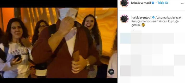 Haluk Levent kendi konserinde kuyruğa girdi O anları paylaştı