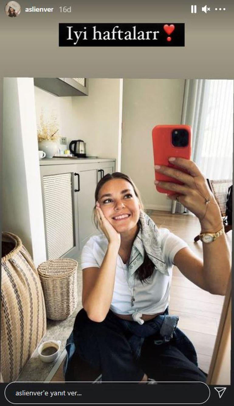 Aslı Enver ev halini paylaştı