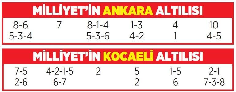Altılı ganyanda bugün (21 Eylül)