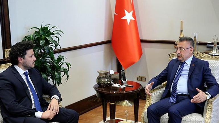 Cumhurbaşkanı Yardımcısı Oktay, Abazoviçi kabul etti