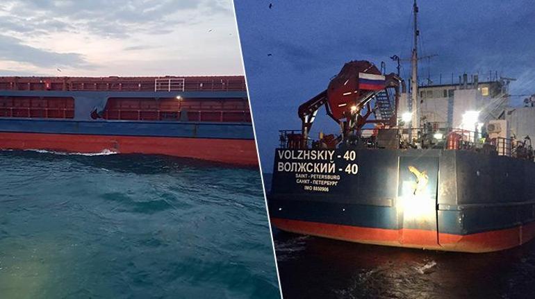 Son dakika: İstanbul Boğazında Türk ve Rus bandralı 2 yük gemisi çarpıştı