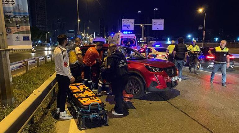 İstanbulda sabaha karşı zincirleme kaza: 2 yaralı var