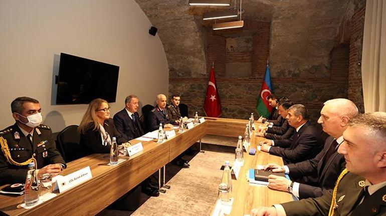 Bakan Akar, Azerbaycan ve Gürcistan Savunma Bakanları ile görüştü